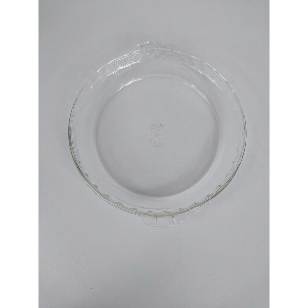 Pyrex Clear‎ Glass Scalloped Edge Pie Plate 229 Pre-owned